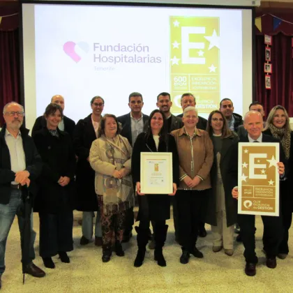 
<span>La Fundación Hospitalarias Tenerife recibe el sello de calidad EFQM 600</span>
