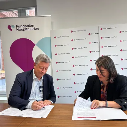 
<span>La Fundación Hospitalarias y Cruz Roja Española renuevan su convenio para seguir impulsando el empleo inclusivo</span>
