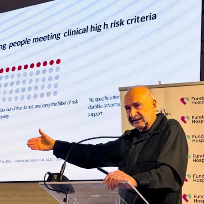 
<span>VIII Jornada sobre Esquizofrenia: "No podemos predecir la psicosis, pero sí las condiciones en las que aparece"</span>
