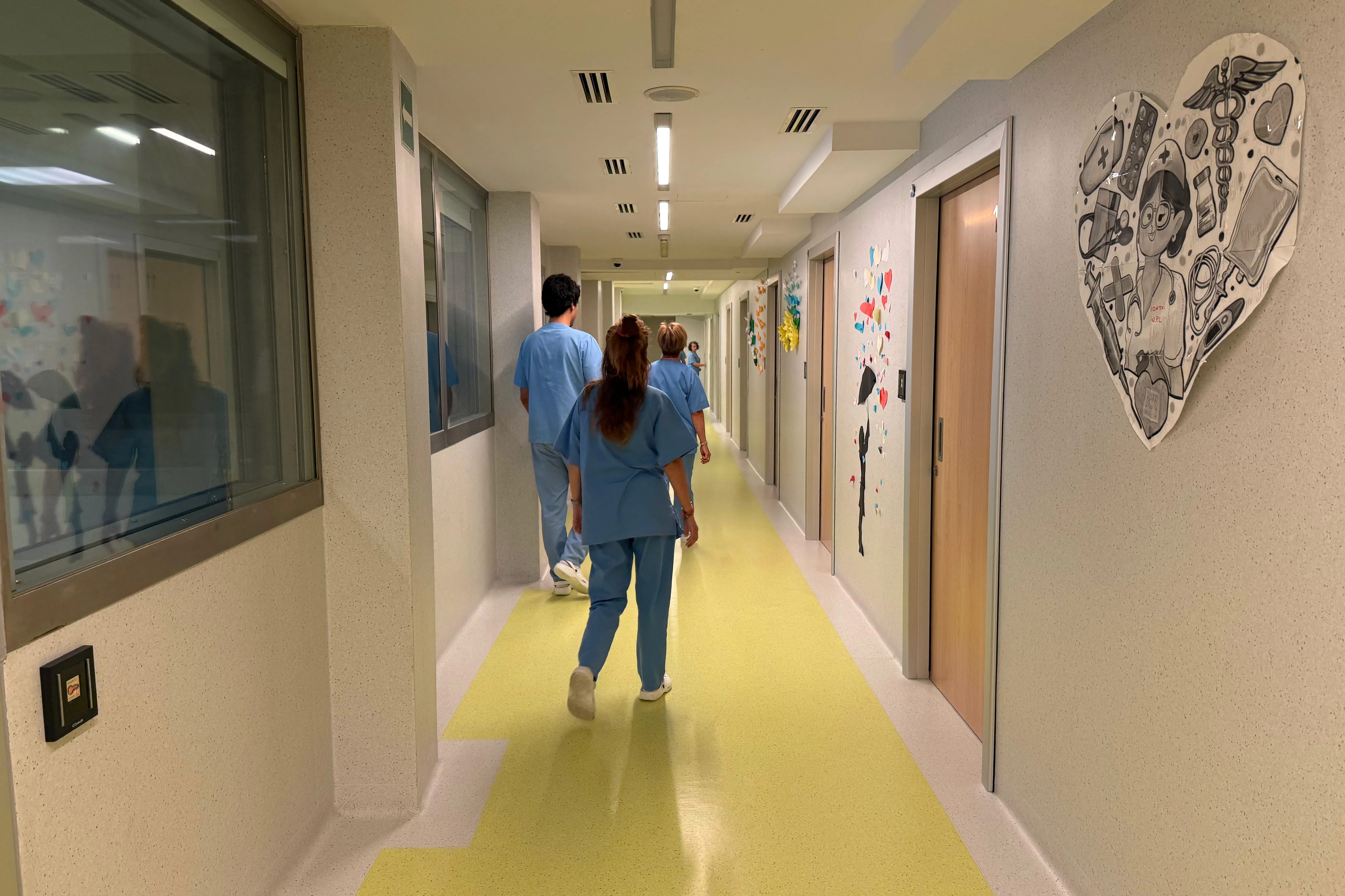 pasillo de la unidad de psiquiatría legal de Fundación Hospitalarias