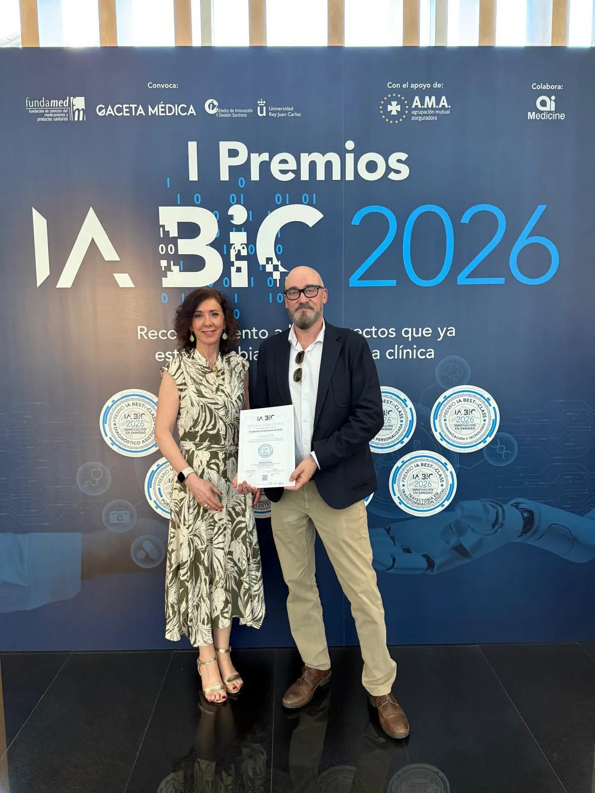 Marisa Merino y Óscar Ortiz de Lejarazu