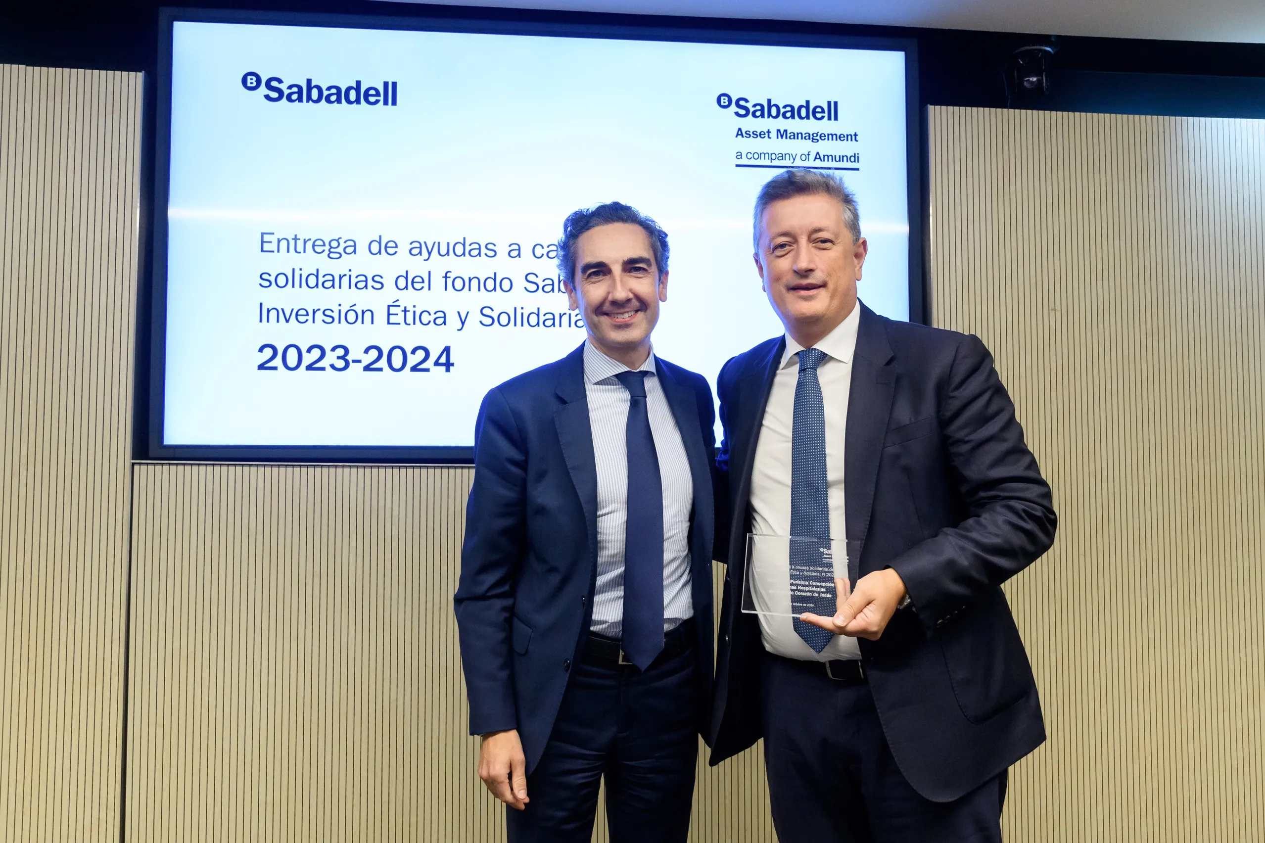 SABADELL. ENTREGA DE AYUDAS A CAUSAS SOLIDARIAS 2023-24