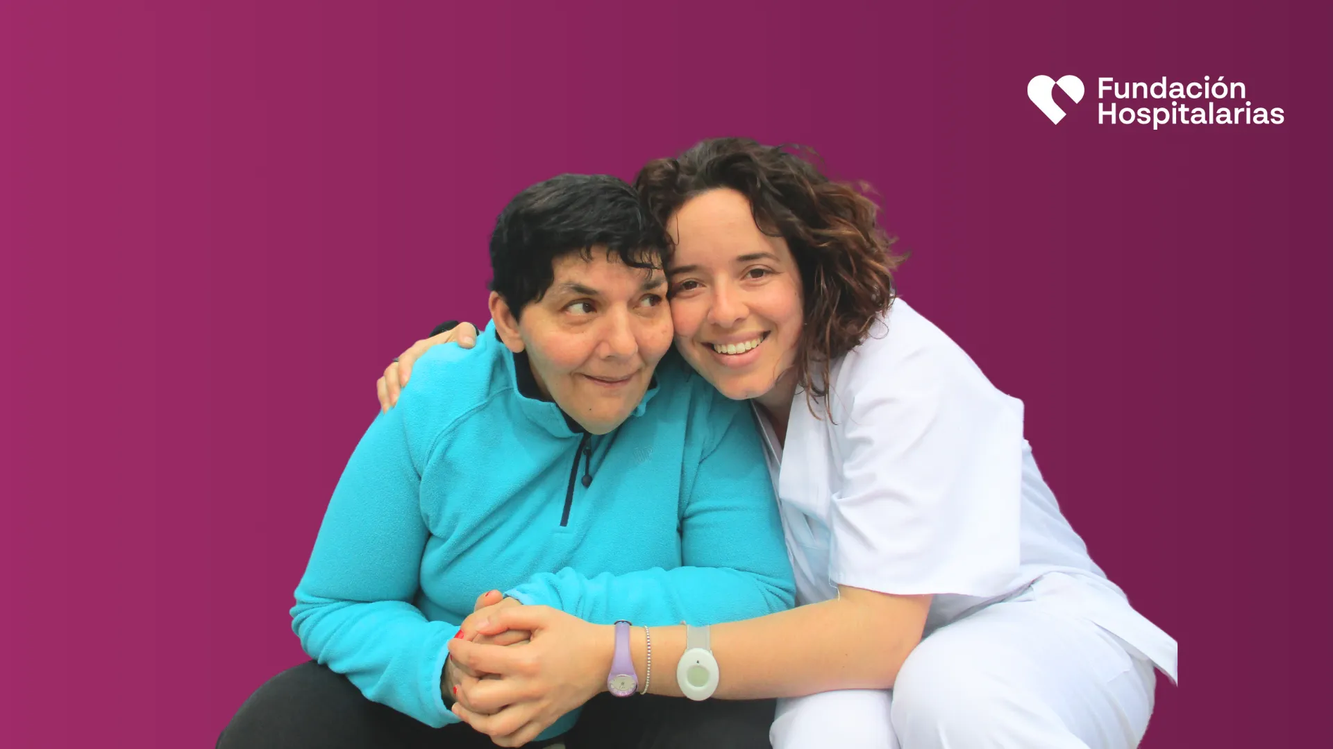 Día Mundial de la Salud: una profesional de Fundación Hospitalarias con una paciente