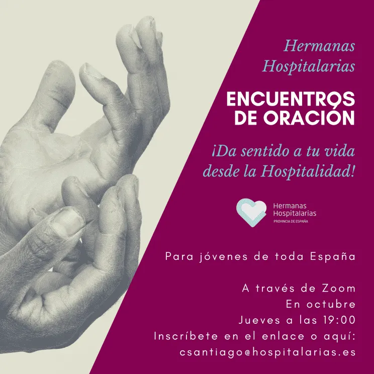 Cartel de los Encuentros de oración PJV