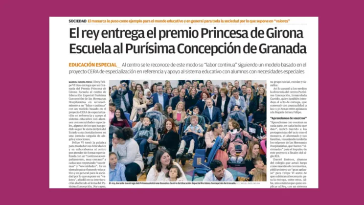 Impactos en medios en papel Rey Fundación Hospitalarias